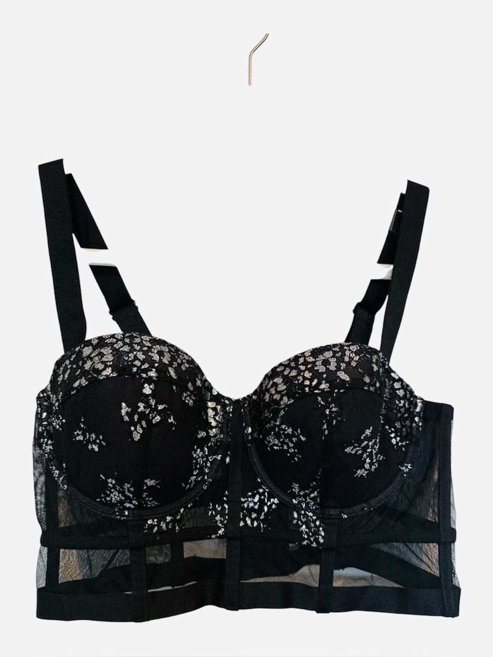 Victoria's Secret Black Longline Bustier Bra
